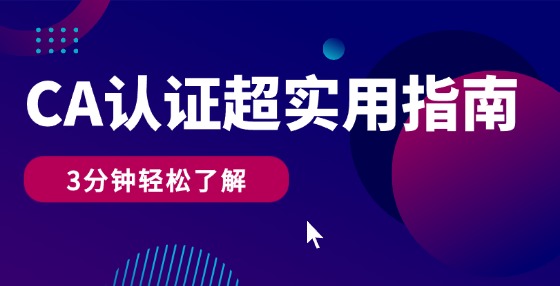3分鐘了解CA系統(tǒng)認證功能