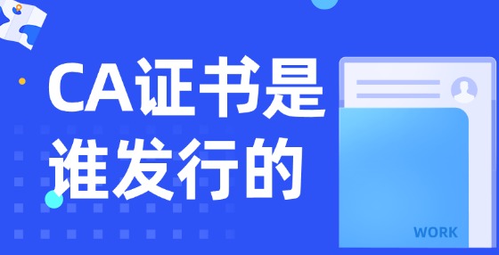 CA證書是誰發(fā)行的？