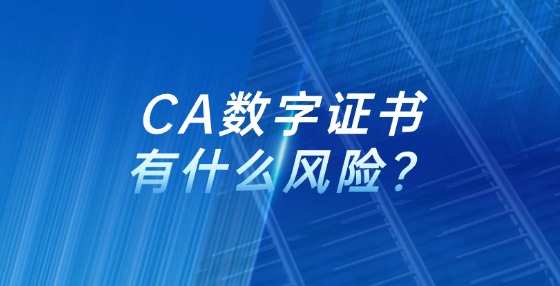 CA數(shù)字證書有什么風(fēng)險(xiǎn)？